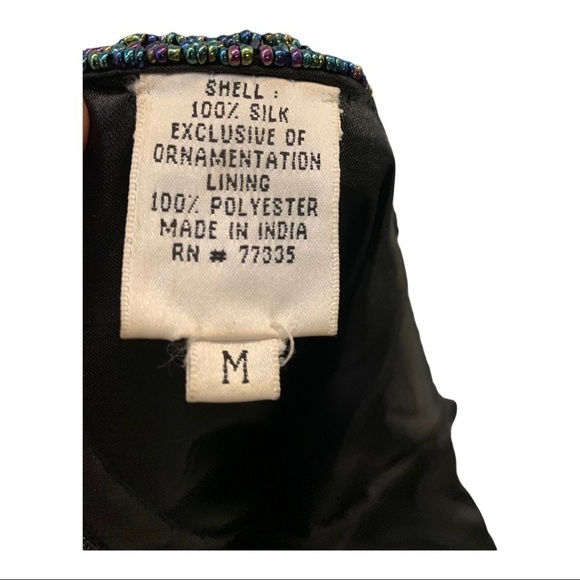 Vintage Scala Floral Beaded Sleeveless Maxi Dress - Picture 13 of 13